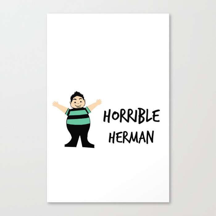 horrible herman logo  Canvas Print