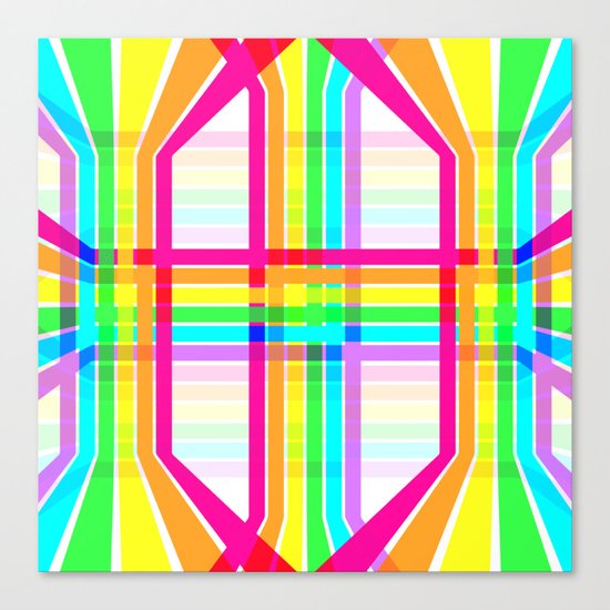 Weaved Rainbow Canvas Print