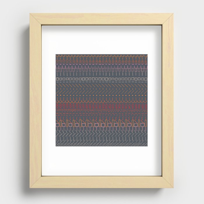 Bands Across Recessed Framed Print