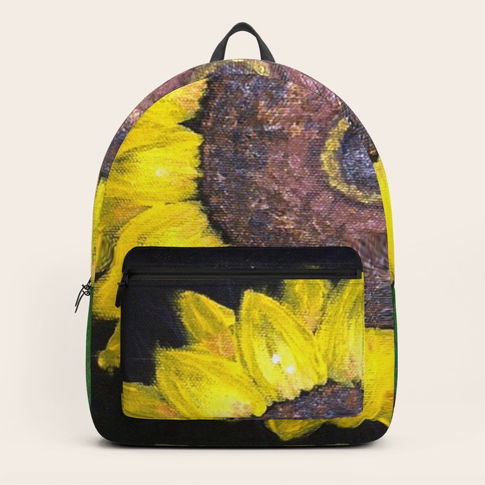 the sunflower Backpack by Sylvia Gortz Society6