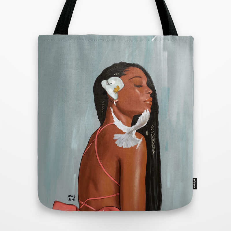 bow tote bag