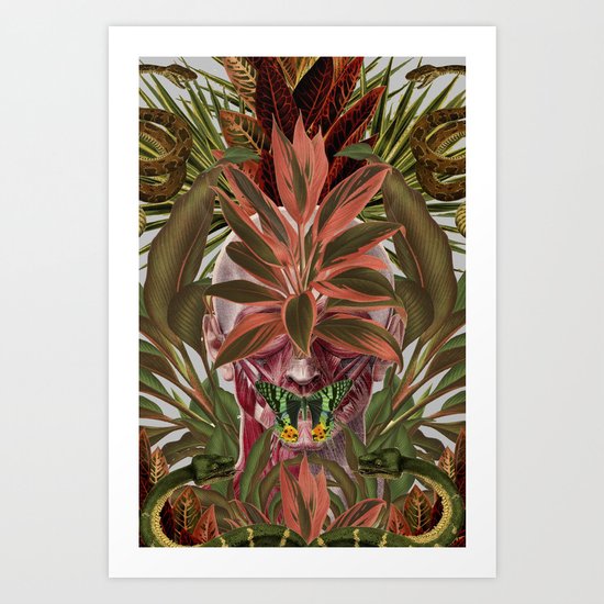 unspoken anatomical collage art by bedelgeuse Art Print