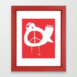 Peace Pirate Framed Art Print | Movies & TV, Funny, Music, Animal 