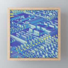 8bit Squared Framed Mini Art Print