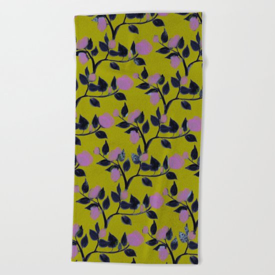 Rose VineAngle Beach Towel
