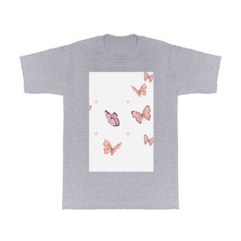 Pink butterflies T Shirt | Pattern, Butterflies, Primavera, Romantismo, Borboletas, Romanticism, Rosas, Spring, Liberdade, Menina 
