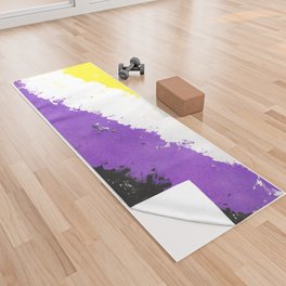 Splatter YOUR Colors - Nonbinary Pride Yoga Towel