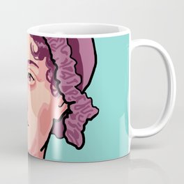 Jane Austen Portrait Blue Purple Coffee Mug