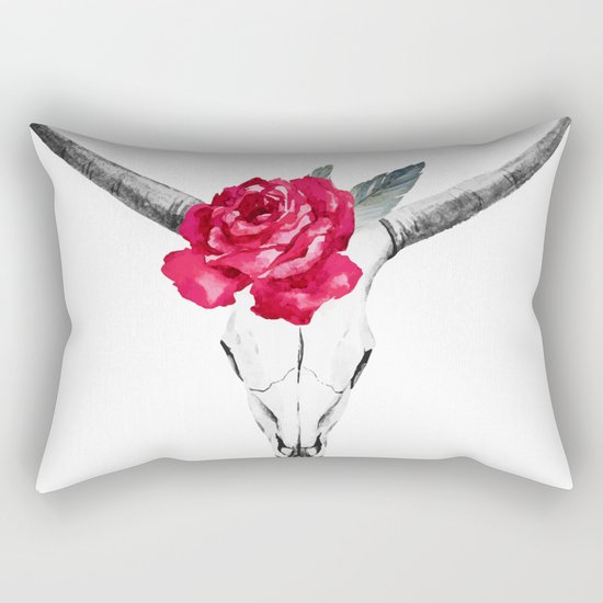 Animal Skull 01 Rectangular Pillow