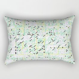 Pixel Pattern Geometric 106 Rectangular Pillow
