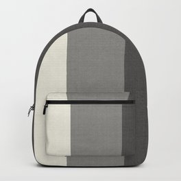 Tri-Color Split Vertically Grey Geometry Backpack | Split, Grayscale, Grey, Simple, Monochrome, Digital, Tri Color, Pattern, Graphicdesign 