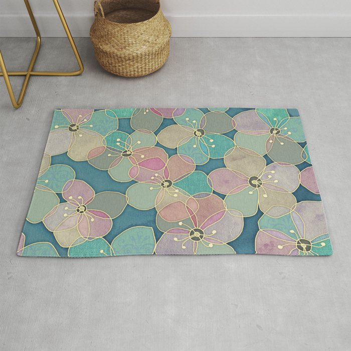 It's Always Summer Somewhere 2 - translucent poppy doodle Rug by ...