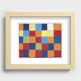 color chart by paul klee Recessed Framed Print