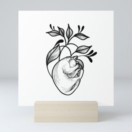 Kitty heart Mini Art Print