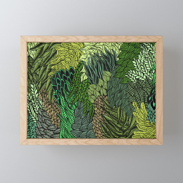 Leaf Cluster Framed Mini Art Print