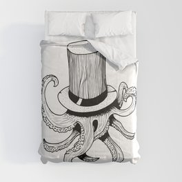 Squid is lost in hat Comforter