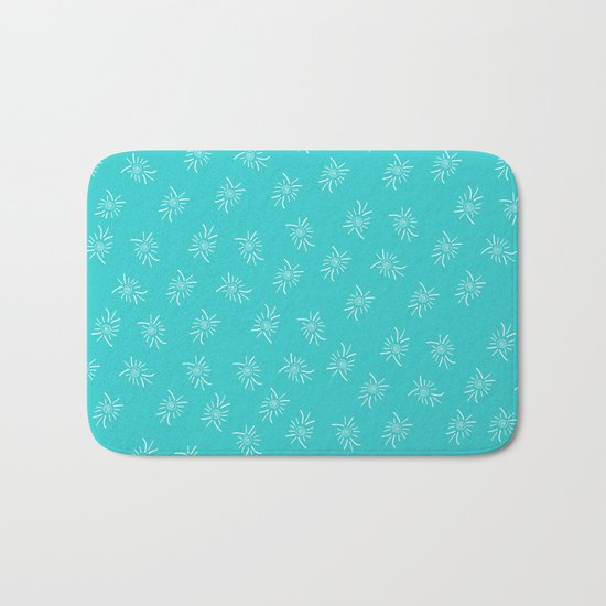 White Feather Bath Mat