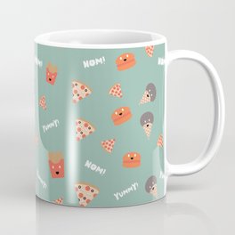 Junk Food Green Background Coffee Mug