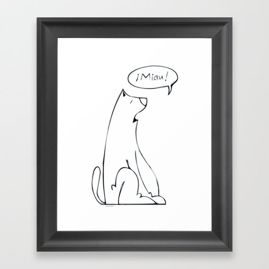miau! Framed Art Print