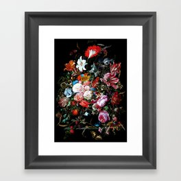 Flower Collage Framed Art Print