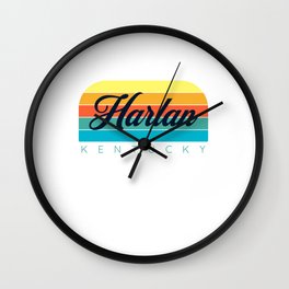 HARLAN KENTUCKY SUNSET Wall Clock