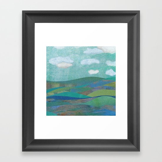 COLLAGE LOVE: Seascape Framed Art Print
