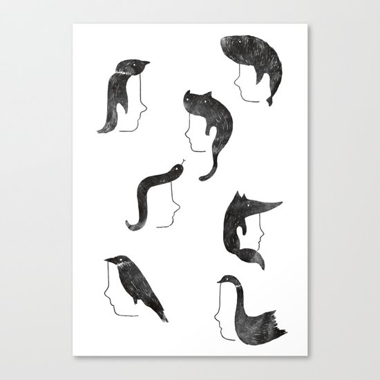 Hairnimals Canvas Print