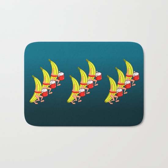 Banana Marching Band Bath Mat