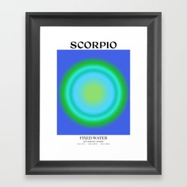 Scorpio Gradient Print Framed Art Print