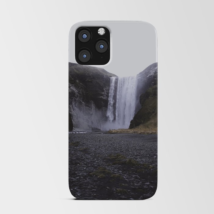 Skógafoss Iceland | adventure travel photography wanderlust nature waterfall iPhone Card Case