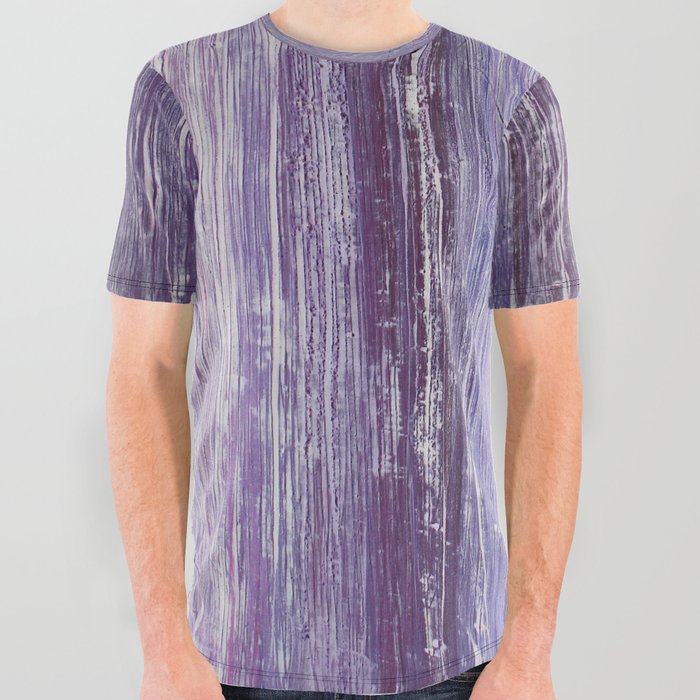Purple Woodland All Over Graphic Tee