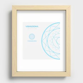 Vishuddha- The throat chakra which stands for communication. The word vishuddha means purity and pur Recessed Framed Print