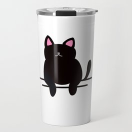 black cat Travel Mug