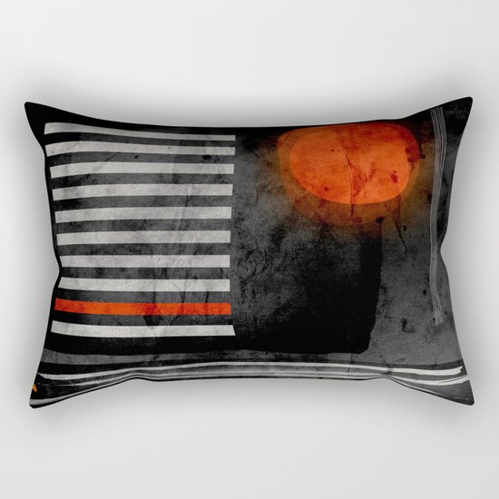 orange wants to be black Rectangular Pillow