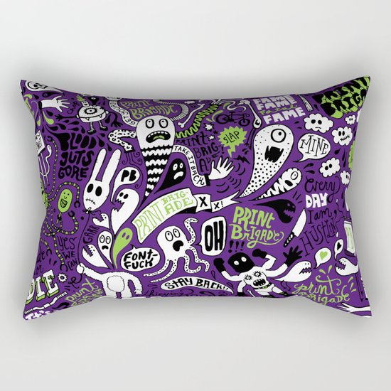 Print Brigade Collage Rectangular Pillow