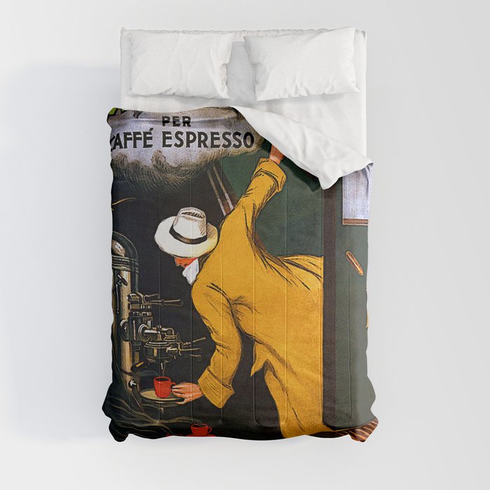 La Victoria Arduino Caffe Expresso - Leonetto Cappiello Vintage Ad Comforter