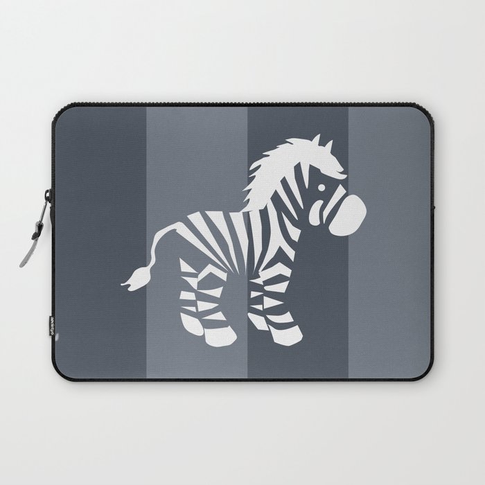 Zebra monochrome Laptop Sleeve