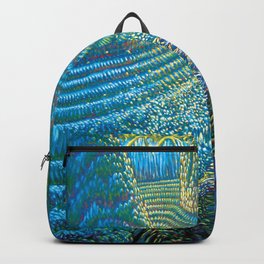 Timelines Backpack | Cycling, Blueandgreen, Painting, Mountainbike, Mountain, Bike, Fjord, Oil, Bicycling 