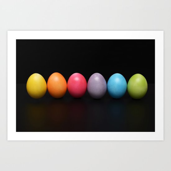 Easter eggs Art Print