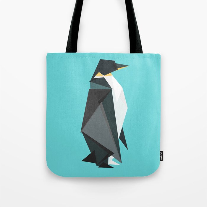 Fractal geometric emperor penguin Tote Bag