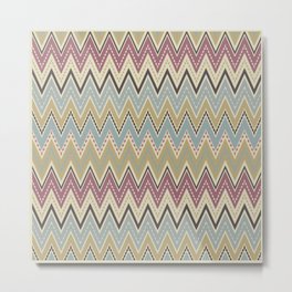 Ethnic patterns. Tribal pattern . Metal Print | Pattern, Oriental, Blue, Subduedtone, Tribal, Pink, Grey, Decoration, Abstract, Green 