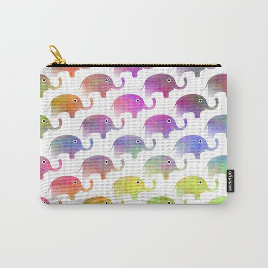 Parade Of Elephants Carry-All Pouch
