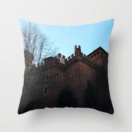 Old Beautiful Castle Landscape Photo Throw Pillow