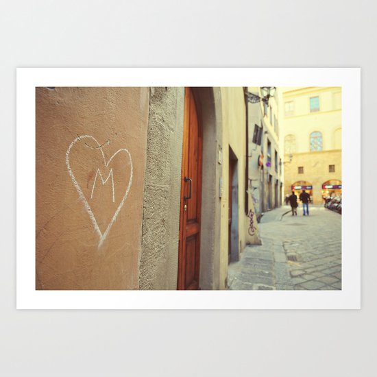 M - Heart Art Print