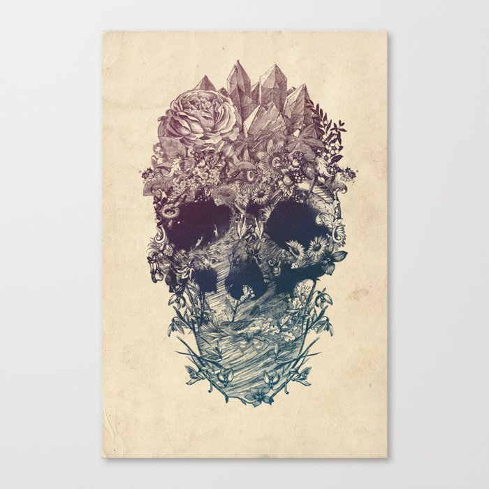 Skull Floral Leinwanddruck Skull Floral Leinwanddruck