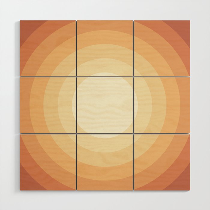 Reishi Inspired Gradient (Round) Wood Wall Art