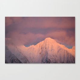Pink Mountain Canvas Print