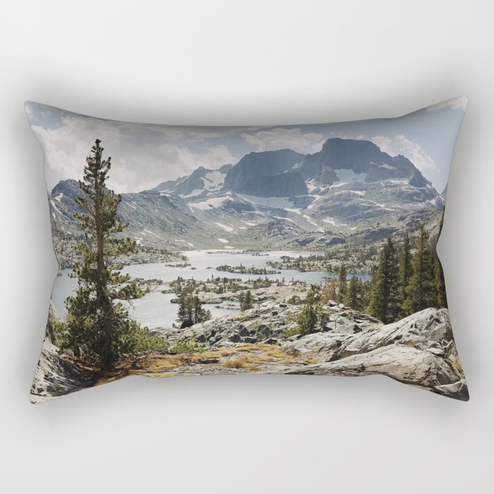 Partly Cloudy Afternoon in the Eastern Sierra Rectangular Pillow
