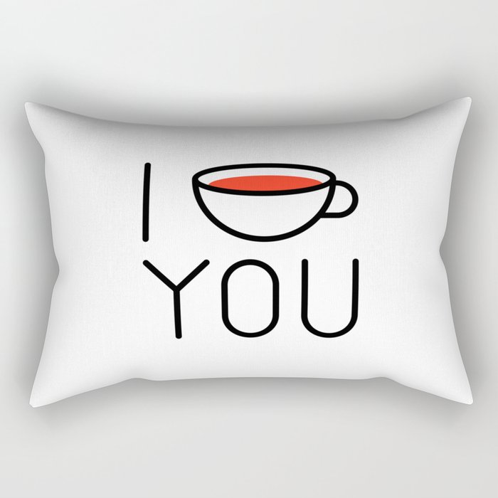 I Coffee You - Love, Coffeeholic Rectangular Pillow