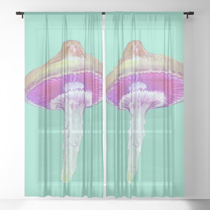 Mushroom1 Sheer Curtain